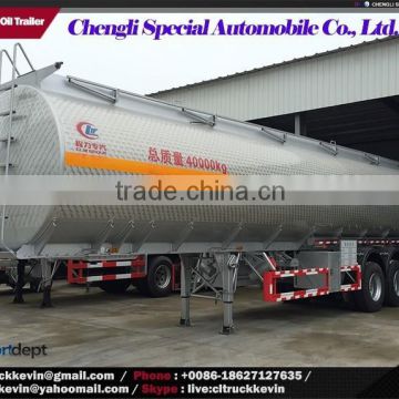 3 Axles 40m3 Aluminum Petroleum Fuel Oil Tank Trailer