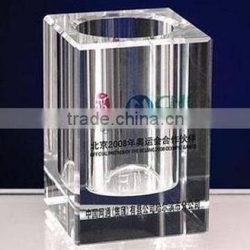 Fashion crystal pen holder