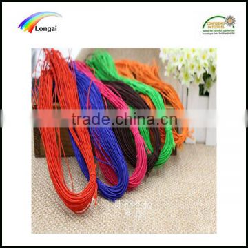 2016 garment use 2mm round polyester elastic braided cord rope for sale