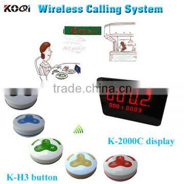 waiter caller system wireless restaurant calling system with new 3 panels receiver