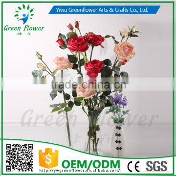2016 Wholesale Latex Roses Artificial Flowers PU Rose Real Touch Bouquet Wedding Bridal Decor Display Flower photo-6