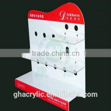 GH-RZ528 Magazine Clear Acrylic Table Dispaly File Stand Racks For Office ,top Grade Acrylic Display Rack photo-5