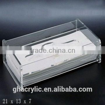 high transparent acrylic tissue box cover,customized acrylic tissue box