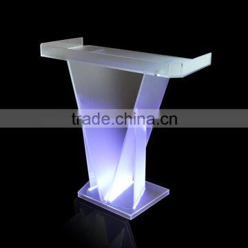 Elegant Cheap Acrylic dj Bar Table Led Light Nightclub dj Table photo-3