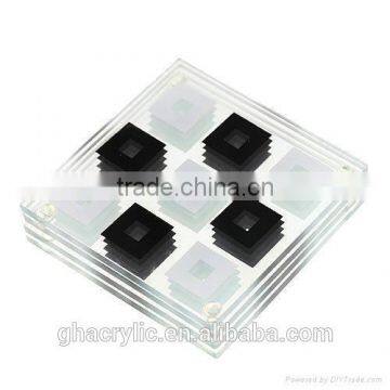 High Quality Clear Acrylic Coasters,coffee Cup Mats,drink Coasters photo-4