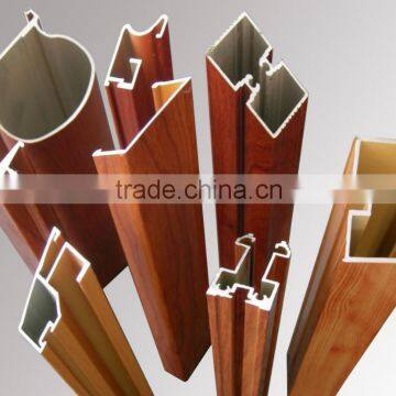 6000 Series Aluminum Extrusion Sections With Wood Grain Surface photo-4