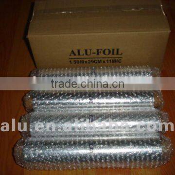 kitchen used food packaging aluminium foil