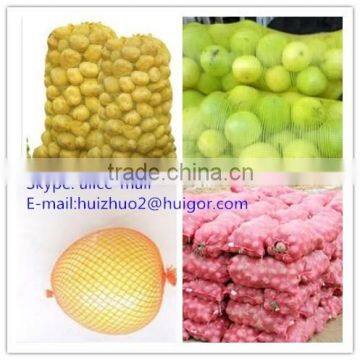 Recyclable Agriculture use PE raschel net mesh bag for vegetables and fruits