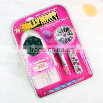 Hot Salon Express Professional Nail Art Stencil Stamping Kit