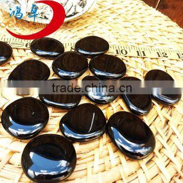 Flat Palm Stone, Polished Semi-precious Stone, Small Pocket Stones