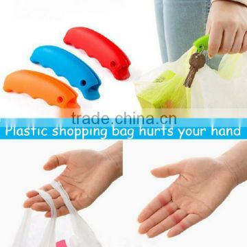 Recycable plastic bag holder detachable bag handle OEM available