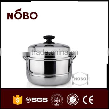 one layer two steam piece industrial Stainless Steel steam cooking pot