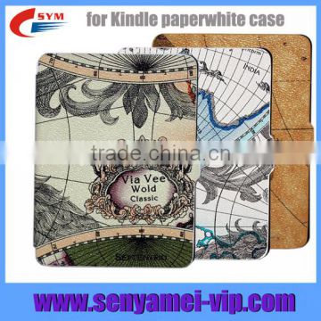 High Quality Map Pattern Case For Kindle Paperwhite Cover Case