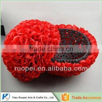 Wholesale flower kissing ball, silk flower ball , round flower balls                        
                                                Quality Choice