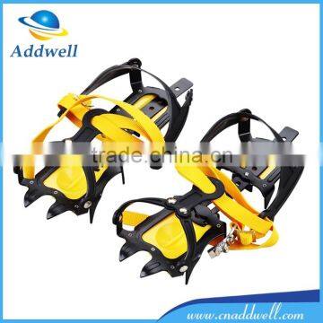 10 teeth climbing telescopic antiskid spike ice snow shoe crampons