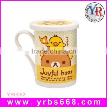 Custom Personalized Bone China Porcelain Coffee Mug With Lid