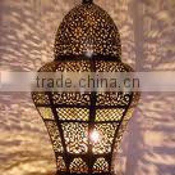 brass table lamp