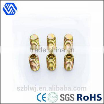 China supplier brass screw hex socket round head thumb screw slotted small set screw