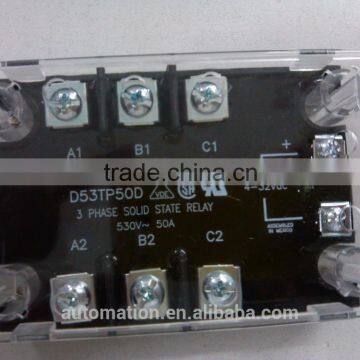 Three-phase Solid-state Relay; Ratings 25A , 50A per Phase @ 48-530 VAC Panel Mount D53TP50D photo-3