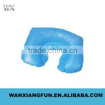 Bule U shape PVC Inflatable neck pillow,chian factory price