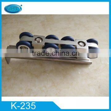 Wholesale wooden sliding door roller hanging wheel(4 wheels)