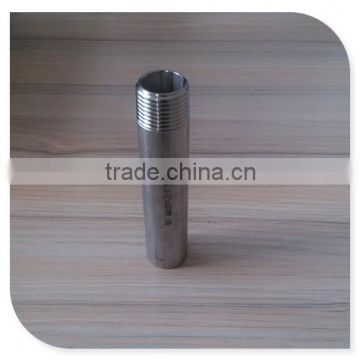 304 stainless steel 1/2" pipe nipple one end threaded 4"length