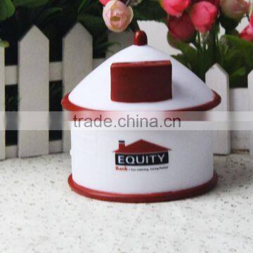 Plastic Pvc House Shape Coin Bank With Lock for Kids photo-4