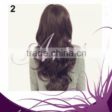 Fashion Women Heat Resistant Long Curly Hair Black Full Wig Wigs