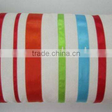 colored stripe cushion