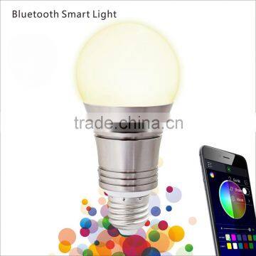 AC85-265V E26/E27 9W Multicolored Smartphone App Control Bluetooth LED Bulb Lamp Smart RGBW Adjustable Brightness Illuminative