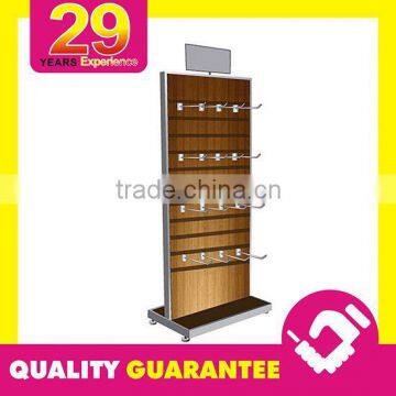 Custom Movable Flooring Metal Display Rack with Wheel