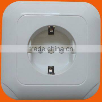 European style flush mounted wall socket with grounding (F5010)