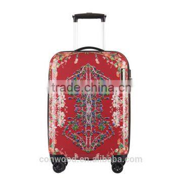 ConwoodAC021E ABS and printing pc film covered hardside luggage sets