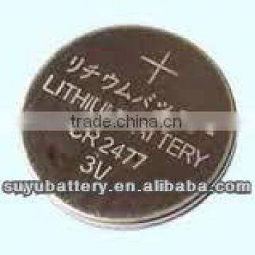 3v button battery cr2477t/CR2477coin battery/Special price for button Cell