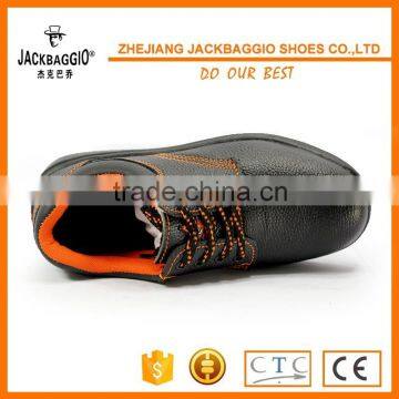 Waterproof Black Leather Oil and Acid Resistant Industrial Safety Shoes Slip Resistant Safety Footwear photo-3