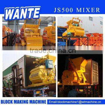 WANTE Brand JS500 Concrete Mixer Machine Price photo-2