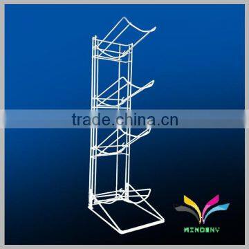 Best selling durable floor stand metal water bottle display stand
