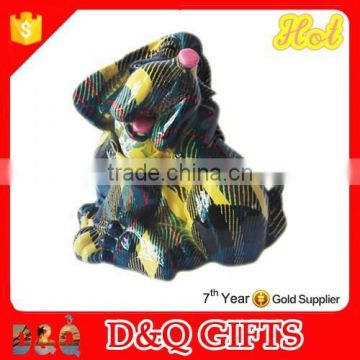 polyresin dog coin saving box for birthday gift