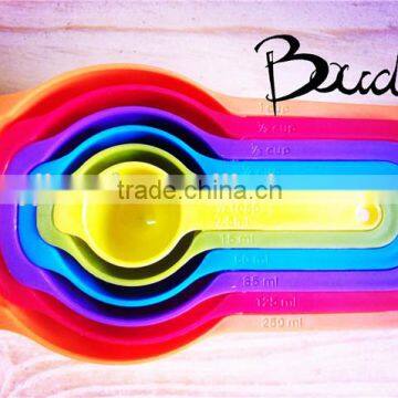 6pcs Wholesale Plastic Measuring Cup With Different Size and ColourBD-C7950 photo-3