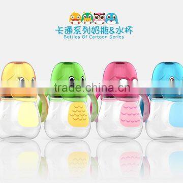 Cute clear plastic custom shaker baby bottle wholesale in china