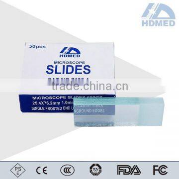 Cut Edges Single Frosted End Microscope Slides