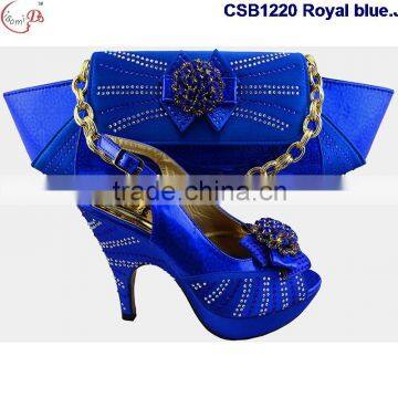 CSB1220 Royal Blue March 2016 New Arrival Design High Quailty Low Price Hot Selling Beautiful Lady High Heel Shoes Match Bag photo-6