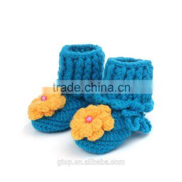 Baby Handmade Crochet Boots Shoes Supplier for 1-10 months old B-0022