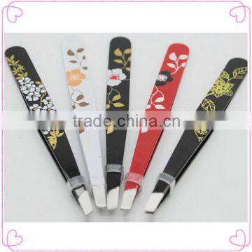 Vape rubber tipped eyelash tweezers set