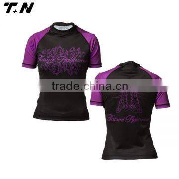 Professional custom sublimated mma rash guard