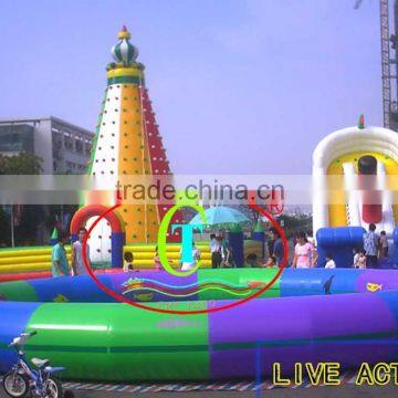 Inflatable Water Slide With Swimming Pool