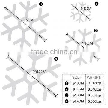 School Dormitory Exquisite White Snowflakes Stick Shelf Wall Decoration New Design photo-5