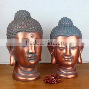 Hot Sale Desktop Decoration Bronze Buddha Head For Sale