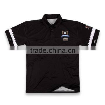 100%polyester dry fit custom design sublimated short sleeve golf polo shirts