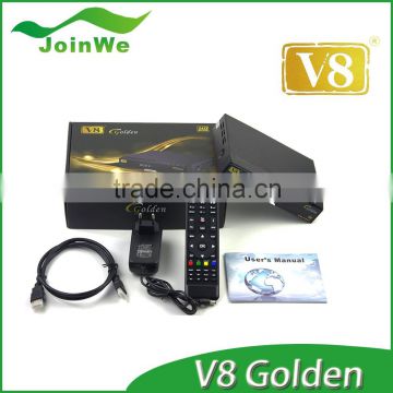 New Model for Italy Market Fta Dvb-s2+c+t2 digital decoder full hd 1080p V8 Golden